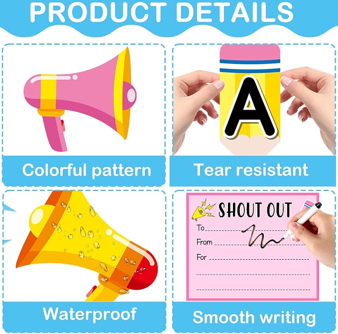 Pencil Theme Staff Shout Outs Bulletin Board Decorations Colorful Back to