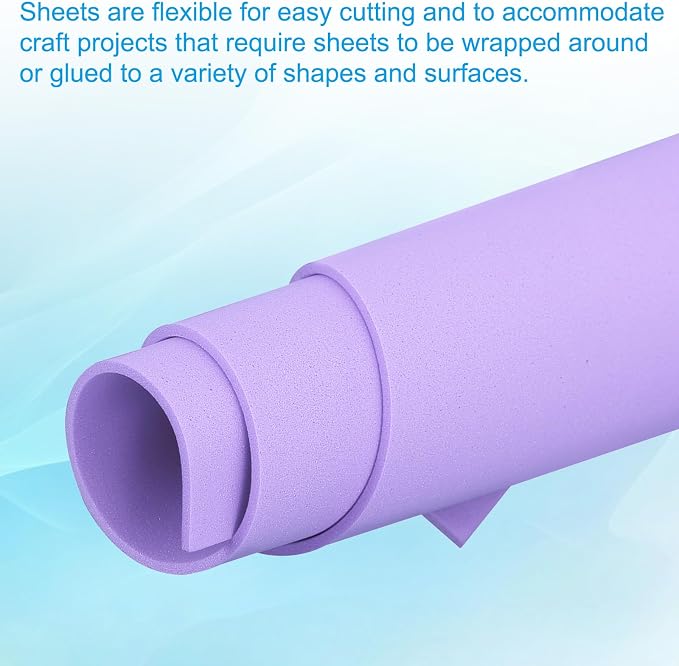 PATIKIL 30 Pack EVA Foam Sheets, Light Purple
