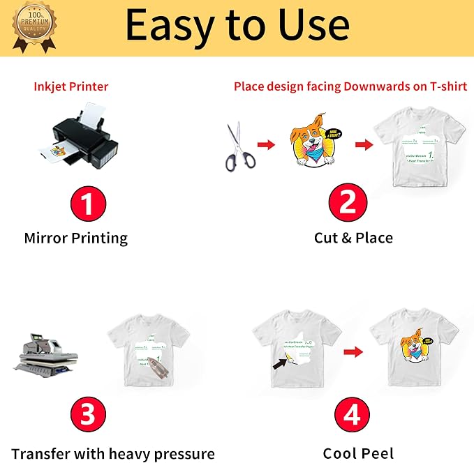 TransOurDream Iron on Heat Transfer Paper