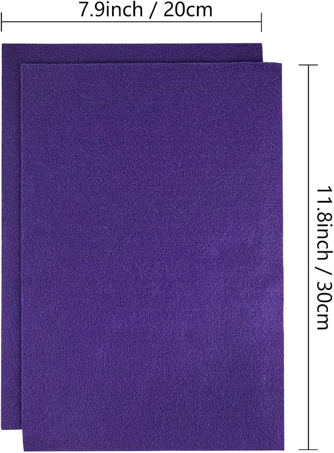 Jtnohx Color Felt, Soft Felt Sheets, 1.4mm Thick 8"x12" Handicraft Felt Fabrics