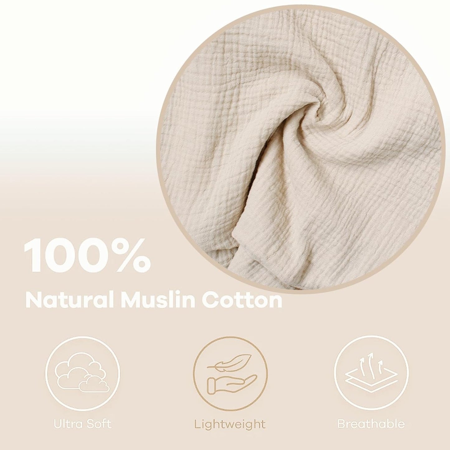 Owlowla Muslin Changing Pad Cover 2PACK,Soft Muslin Cotton Diaper Changing Pad Covers Changing Table Cover for Baby Boy Girl(Natural&Caramel)