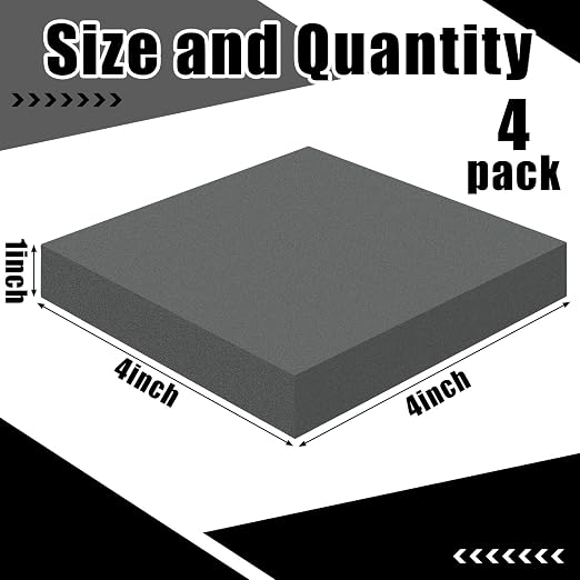 4 Pcs 1" Thick Foam Padding Sheet