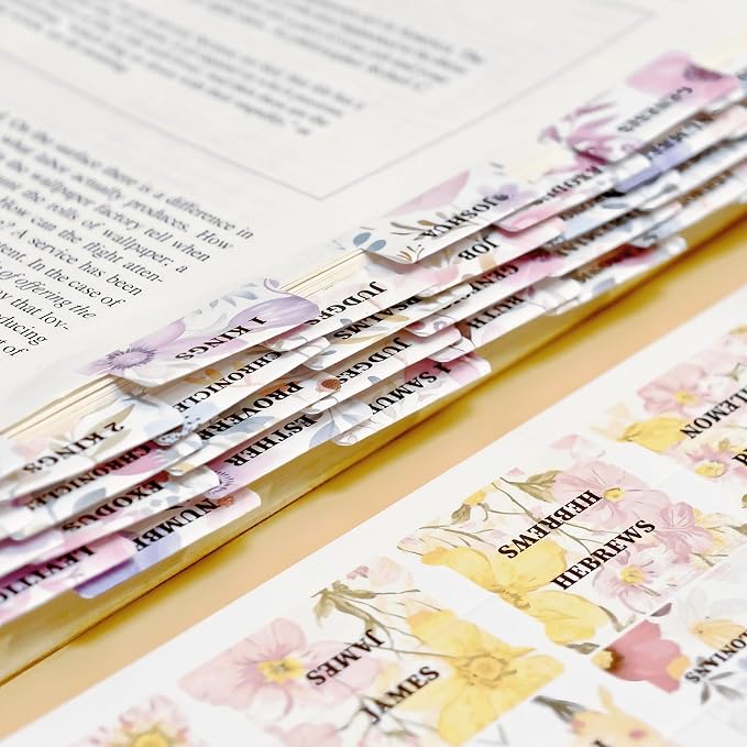 320 Pcs Bible Tabs with Christian Stickers