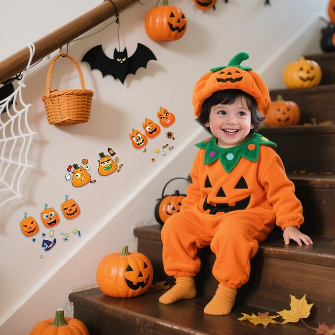 56 Sheets Halloween Pumpkin Stickers