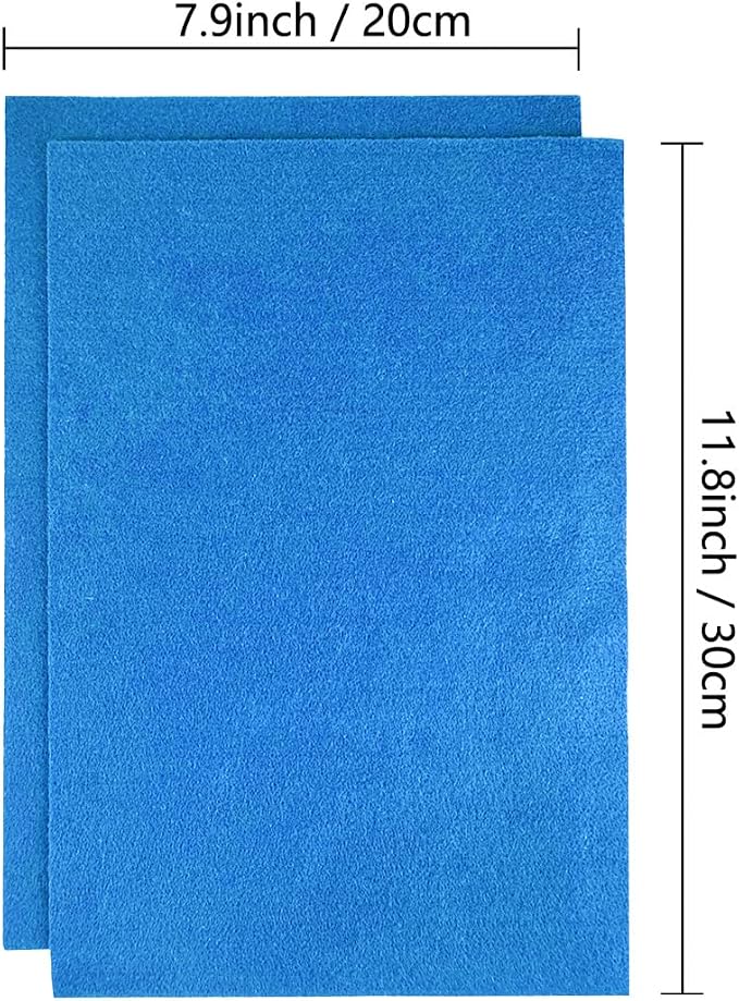 Jtnohx Color Felt, Soft Felt Sheets, 1.4mm Thick 8"x12" Handicraft Felt Fabrics
