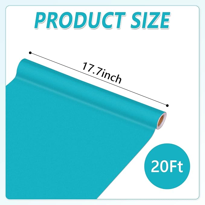 Qyeahkj 17.7in x 20ft Bulletin Board Paper Roll Bulletin Board Background Paper