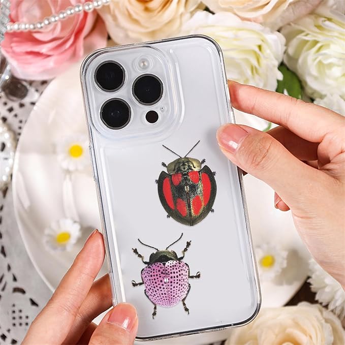 Bug Decals, Realistic Transparent Insect PET Sticker, Waterproof Bug Stickers