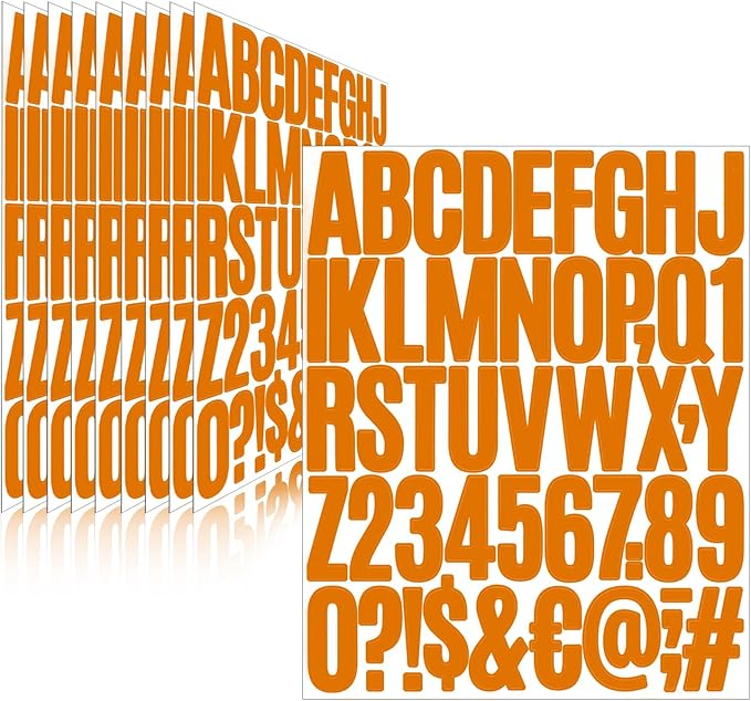 Letter Stickers, Mailbox Numbers, 2 Inch Waterproof Vinyl Alphabet | 2 Inch