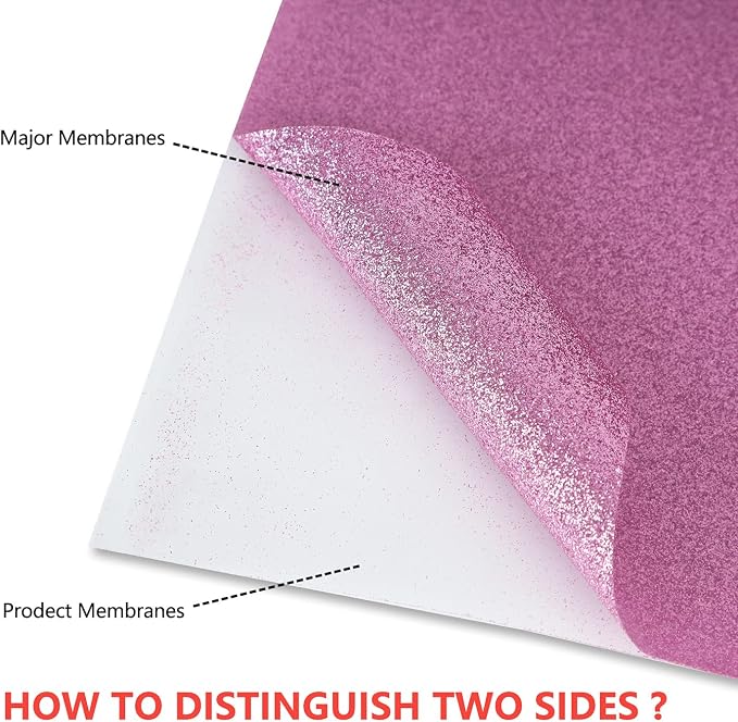 guangyintong Heat Transfer Vinyl Glitter Purple HTV Rolls, Glitter HTV Vinyl
