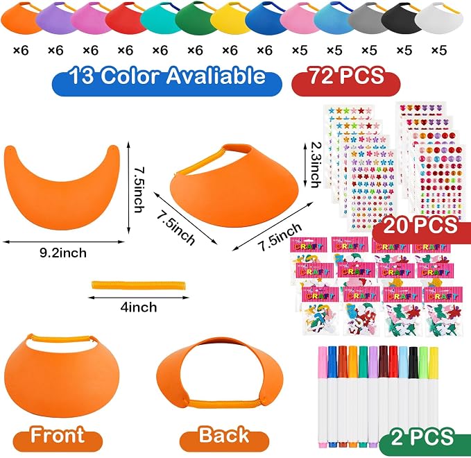 Outus 94 Pcs Assorted Craft Decorations