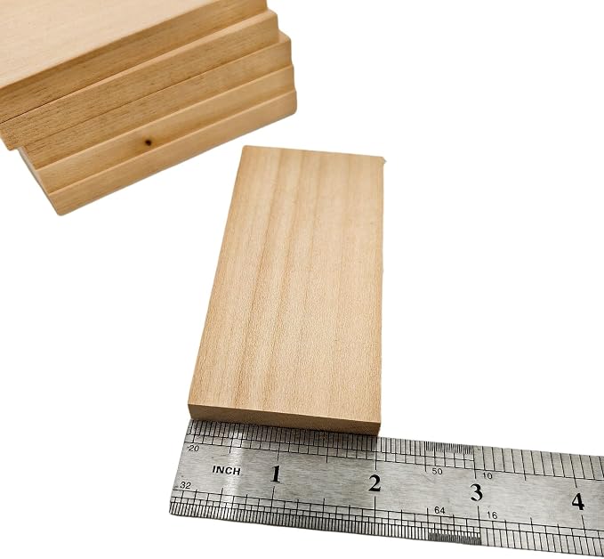 10PCS Unfinished Basswood Blocks