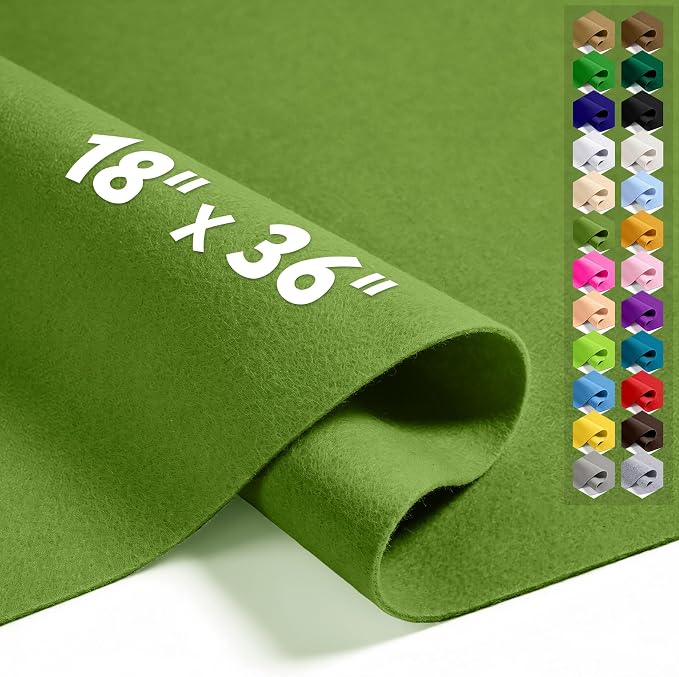 Moss 18" X 36" Felt Fabric Sheet