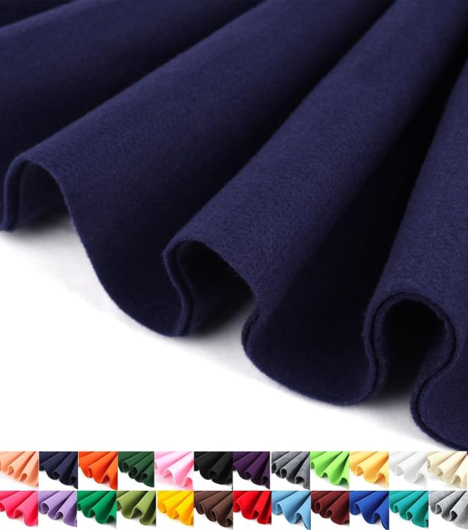 Barcelonetta | Felt Fabric | 36"X 36"Square | 1.6mm Thick | Acrylic & Soft |