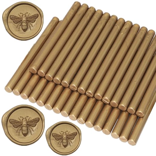Wax Seal Sticks Antique Gold, Mini Wax Seal Gun Sticks Suit
