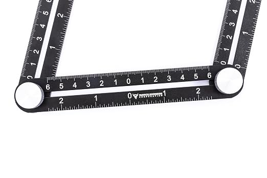 PEC Tools Professional Multi-Angle Measuring Ruler – Heavy Duty Metal Template