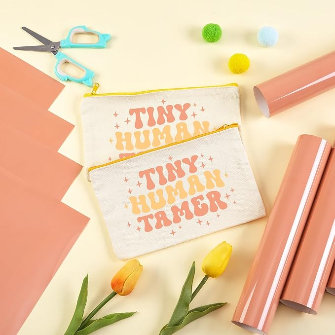 HTVSTD Peachy Pink Boho HTV Heat Transfer Vinyl 8pcs 12×10in Iron on Vinyl |