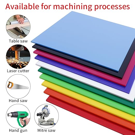 1/8 Thick 10 x 10 inch Acrylic Sheets, 10 Pack Plexiglass Sheets