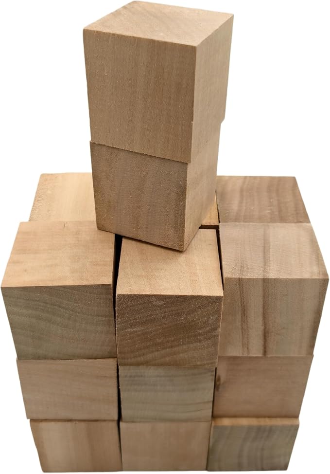 20PCS Basswood Carving Blocks, Whittling Wood Carving Kit, Unfinished Wooden
