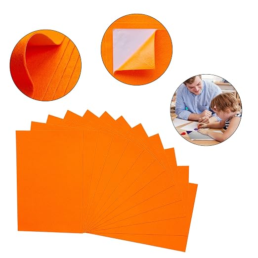 Jtnohx Self Adhesive Felt Sheets, 12 Pieces Felt Fabric