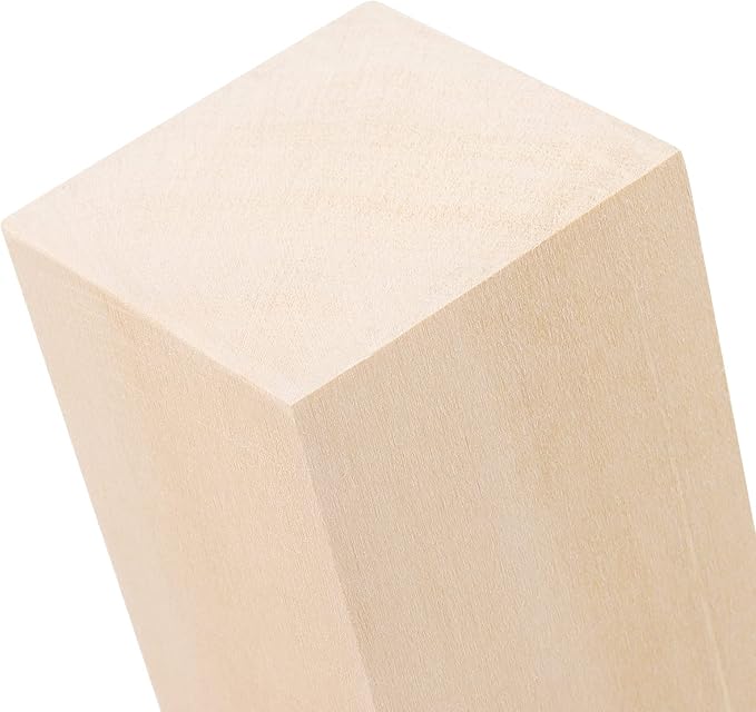 JOIKIT 15 Pack 6 x 2 x 2 Inches Basswood Carving Blocks, Kiln Dried Whittling