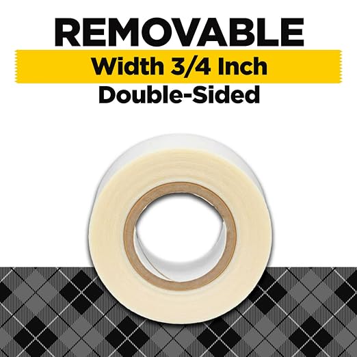Scotch Removable Fabric Tape, 3/4 in x 180 in Rolls, Model FTR-1-CFT