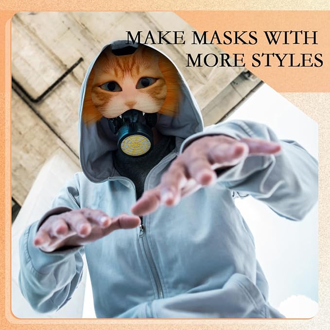 Seenelling DIY Therian Mask Kit Blank Cat Mask