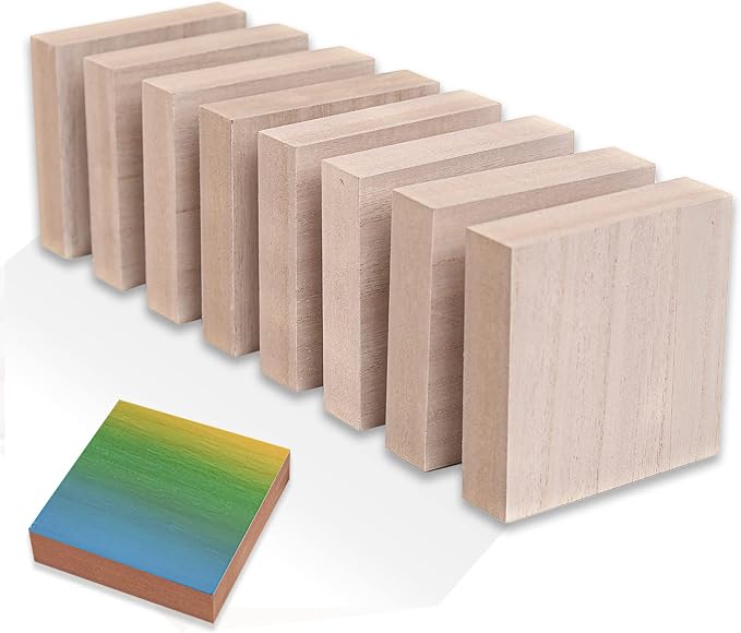 - 4” x 4” Wooden Blocks for Crafts