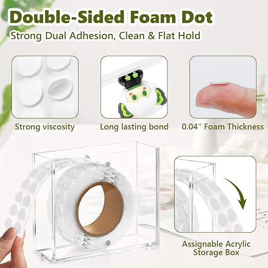 400 PCS 1mm Double Sided Foam Dots