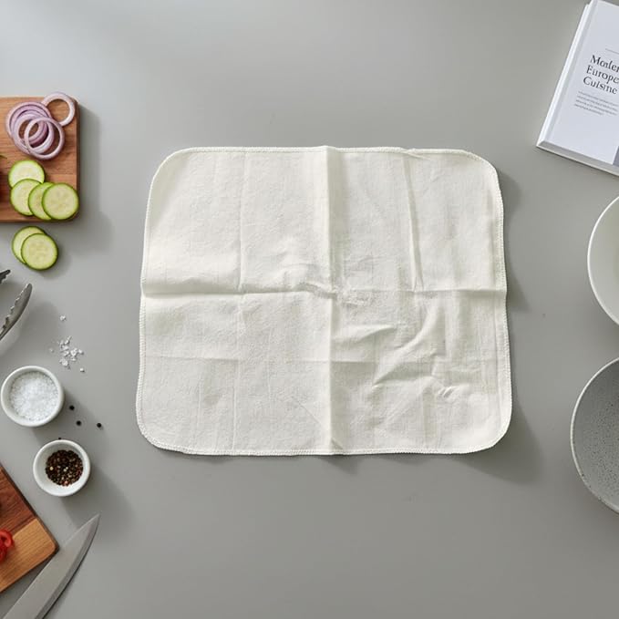 Flour Sack Shop Towels, Natural Cotton Cleaning Towels 14" x 12", Automotive