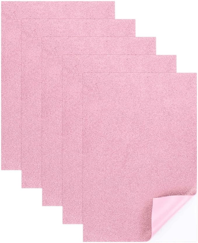 MECCANIXITY 5 Sheets Pink Shiny Foam Sheets