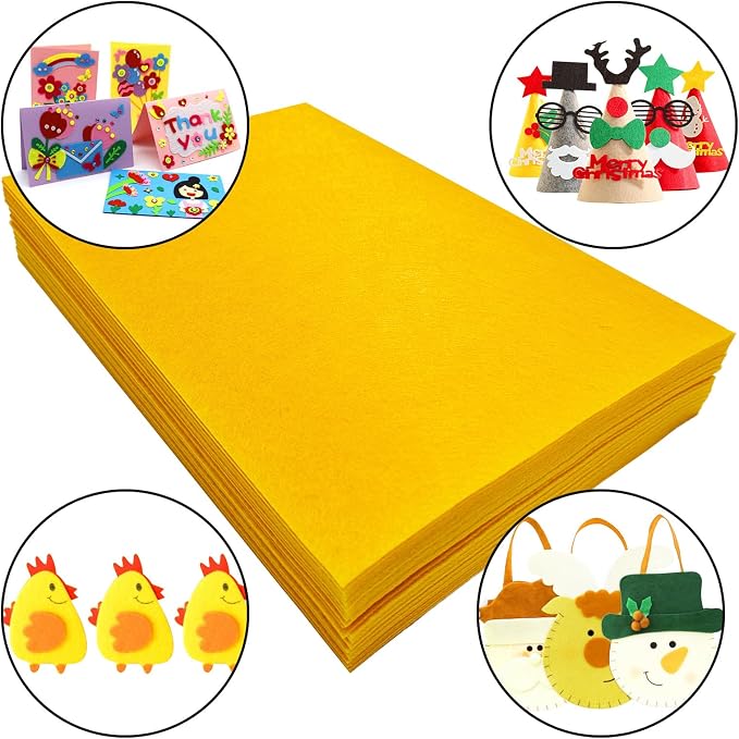 Jtnohx Stiff Felt Sheets, Craft Felt Square