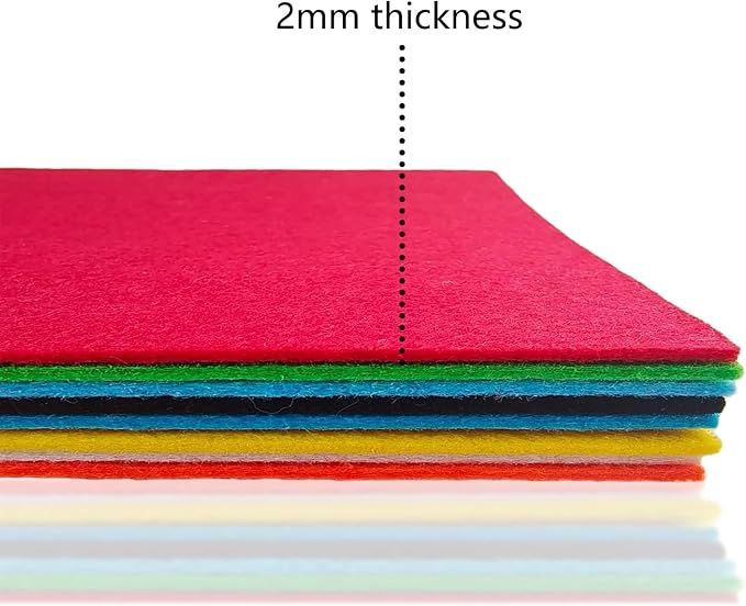 Jtnohx Stiff Felt, 2mm Thick Felt Sheets