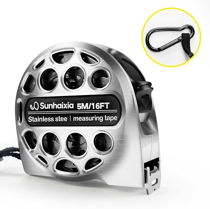 4-in-1 Laser Tape Measure with Laser Level Crosshairs |130ft/40m Laser