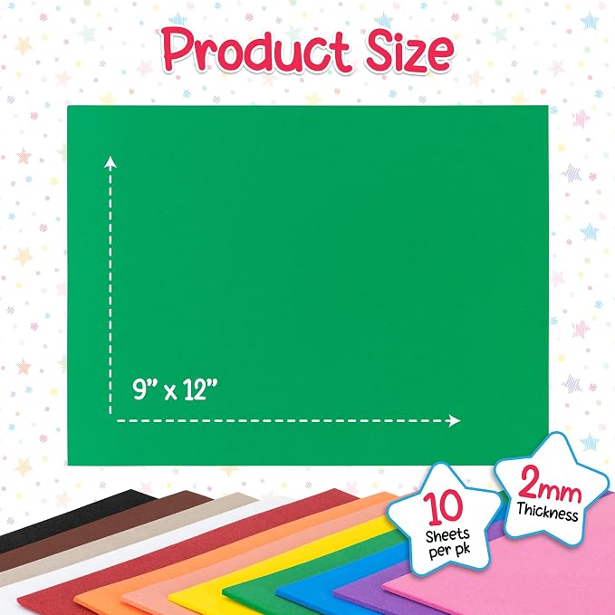Hygloss Craft Foam Sheets
