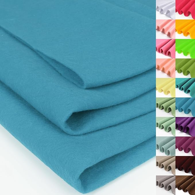 XSEINO Soft Felt Fabric, Large Single Piece, 36x108 Inch, 1.4mm Thick Apple