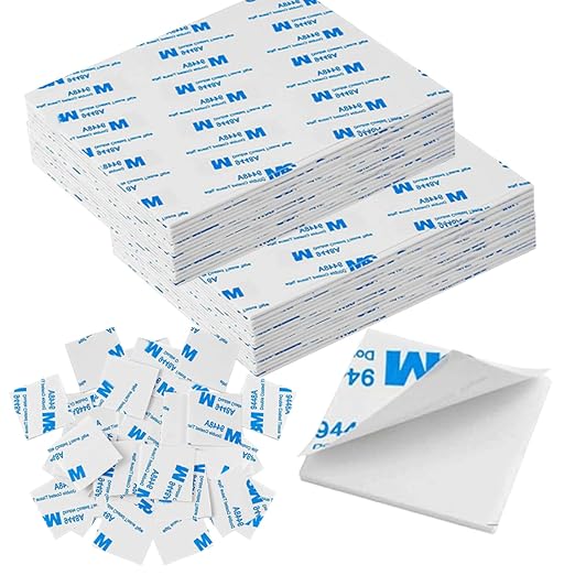 400 Pack Double Sided Foam Tape, Square Super-Sticky Double Sided Adhesive Pads