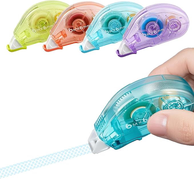 Double Sided Tape Roller, 4 Pack