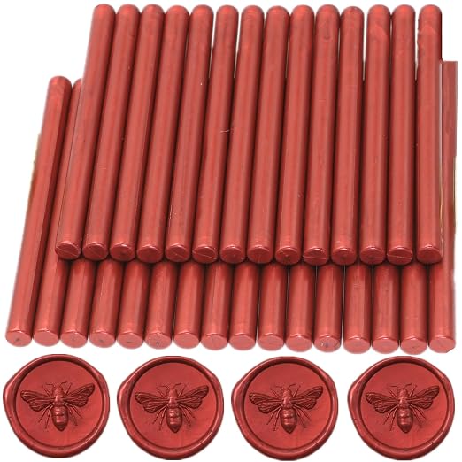 Wax Seal Sticks Burgundy, Mini Wax Seal Gun Sticks Suit