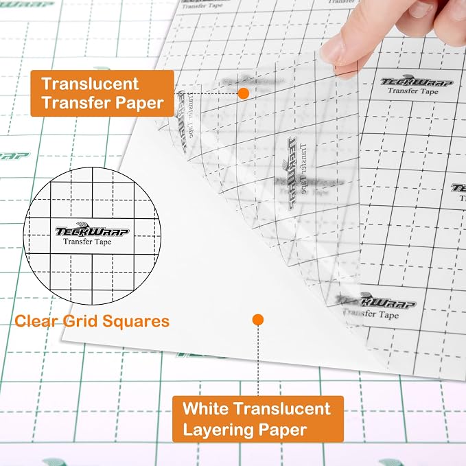 TECKWRAP Black Grid Transfer Tape