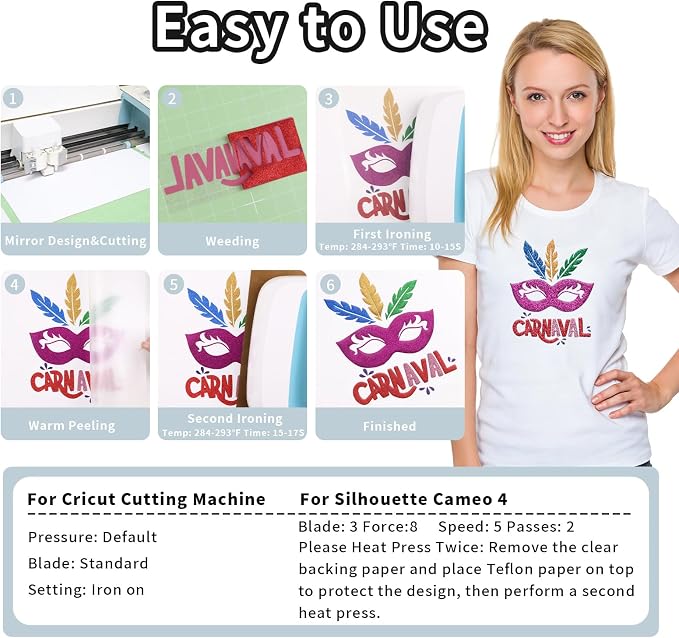 Glitter Puff Vinyl Heat Transfer