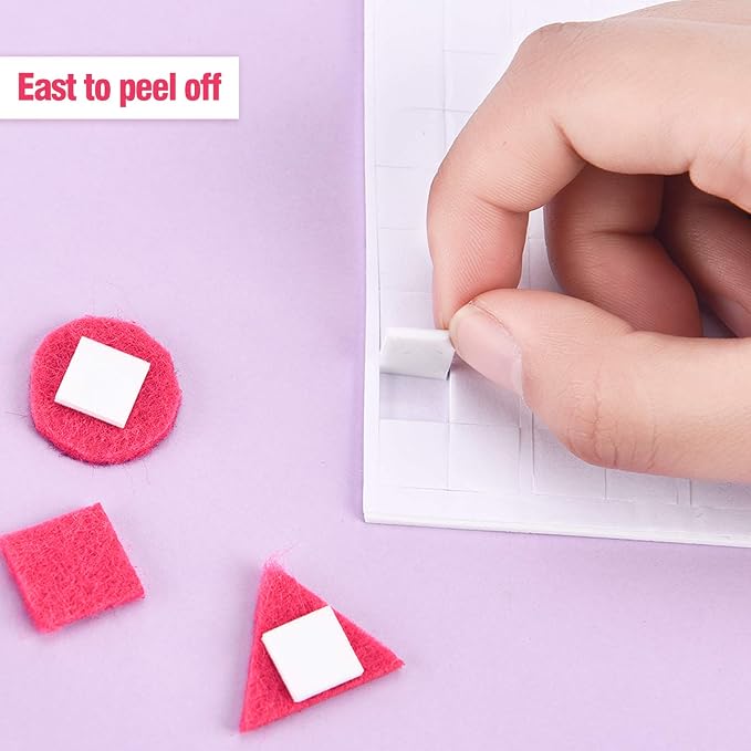 Outus 12 Sheets Foam Adhesive Squares, 2160 Pieces Double Sided Pop Foam Squares