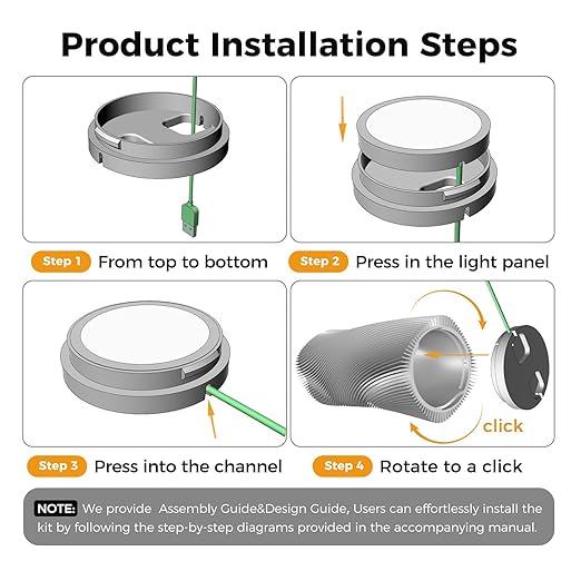 JUUPINE Dedicated Multifunctional LED Creative Lighting kit for 3D Printers,Compatible with Bambu Lab LED Lamp Kit 001, LED Creative Lighting Kit for 3D Printers for Crafting Nightlight Models.