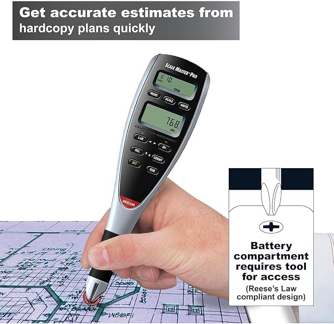 Calculated Industries Scale Master Pro 7.3-Inch Digital Plan Measure | 72