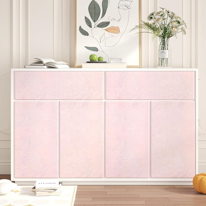 CHIHUT 12''x100'' Light Pink Felt Fabric Velvet Flocking Liner