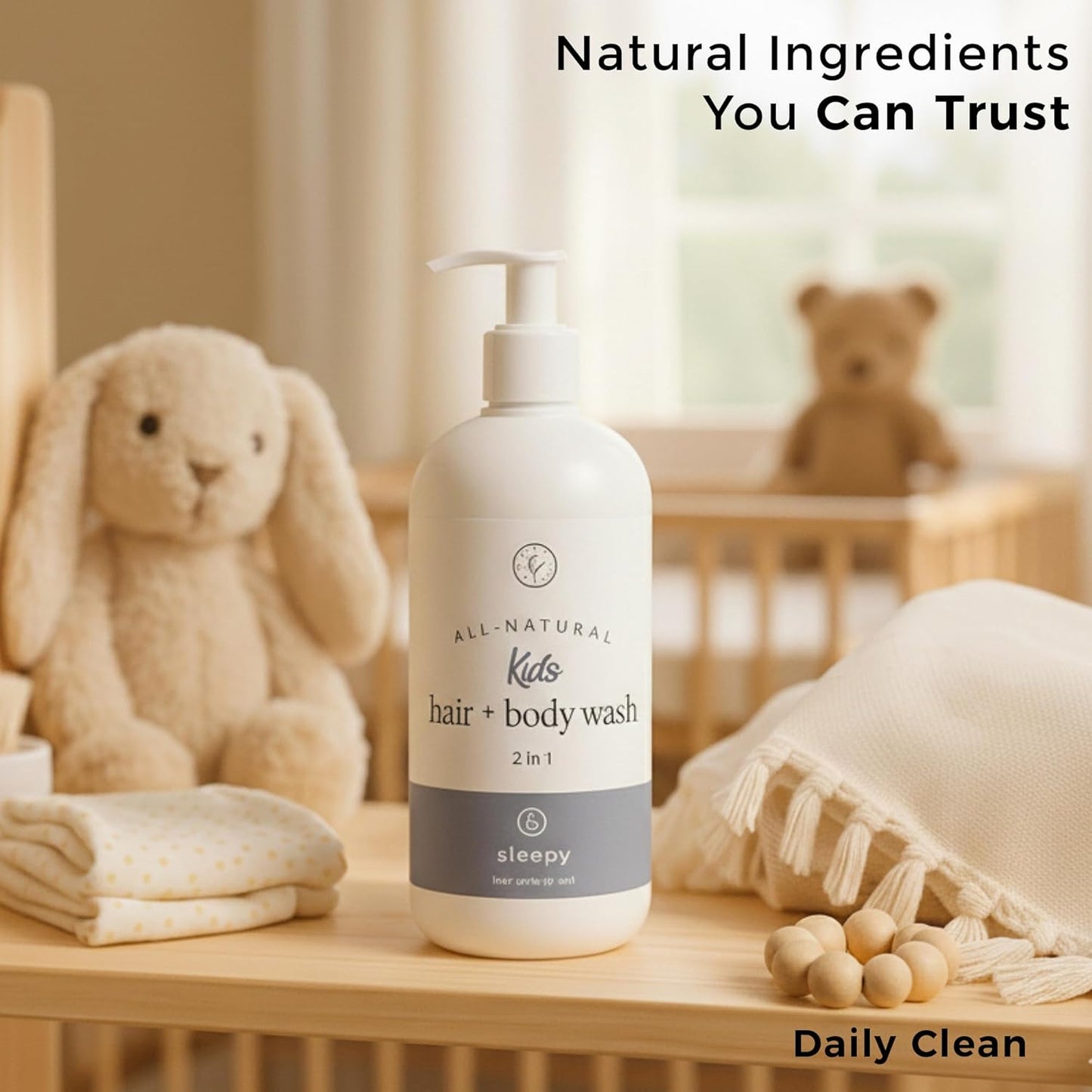 Rowe Casa Organics Kids Hair + Body Wash, 16 oz, Sleepy