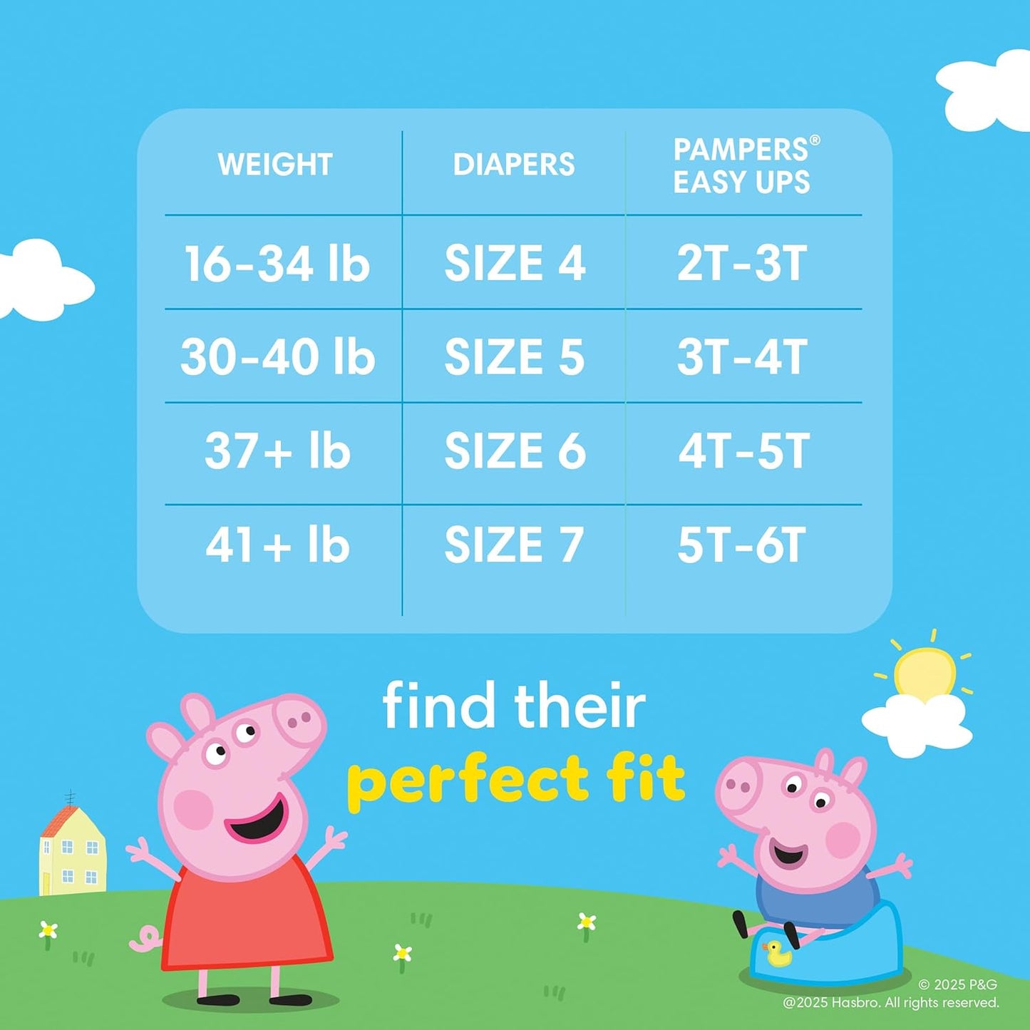 Pampers Training Pants - Easy Ups Girls & Boys - Size 3T-4T, 22 Count, Peppa Pig Underwear (Packaging May Vary)