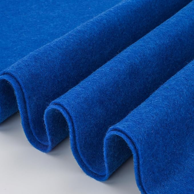 Royal Blue Felt Fabric Sheet 36" X 36", 1.4mm Thick Large Soft Durable Flexible