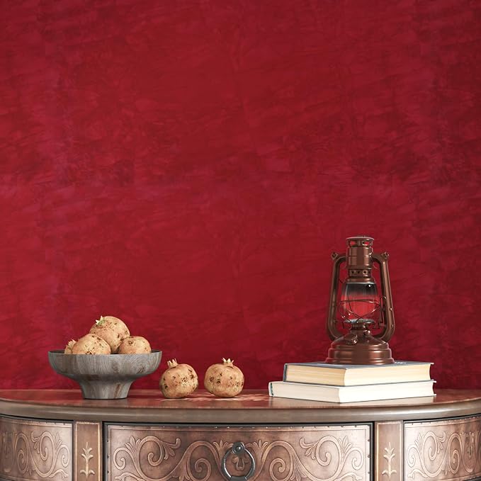 CHIHUT 12''x100'' Red Self Adhesive Velvet Flocking Liner