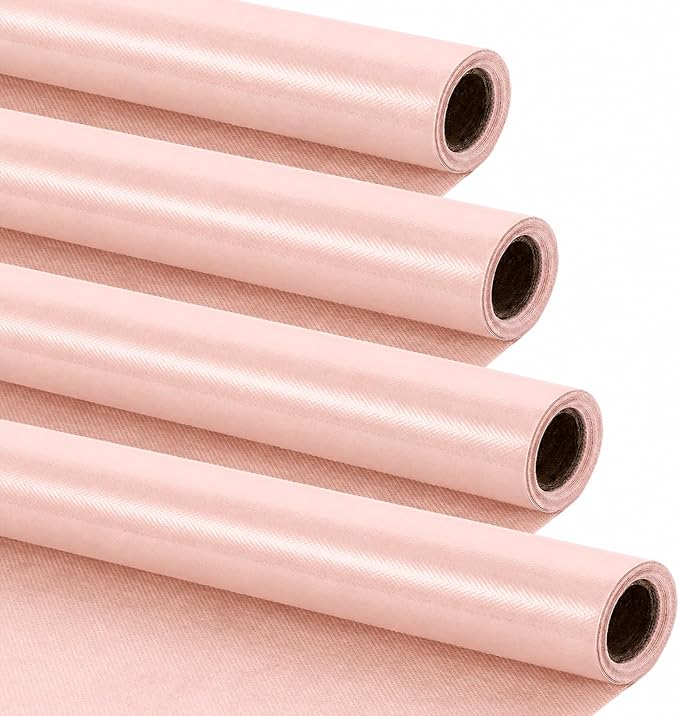 4 Rolls Blush Bulletin Board Paper Roll Non-Woven Bulletin Board Background
