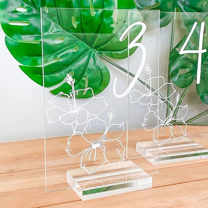 20 Pack Clear Acrylic Blank Signs